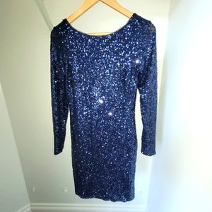 Ralph Lauren Sequin dress in navy size 2